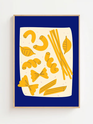 Golden Pasta Pantry Plakat - 21 x 29.7 cm - Nellastore