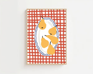 Golden Pear Picnic Plakat - 21 x 29.7 cm - Nellastore