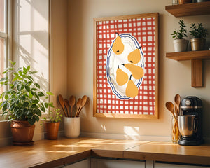 Golden Pear Picnic Plakat - 21 x 29.7 cm - Nellastore