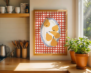 Golden Pear Picnic Plakat - 21 x 29.7 cm - Nellastore