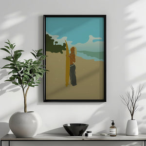 Golden Shoreline Plakat - 21 x 29.7 cm (A4) - Nellastore