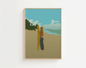 Golden Shoreline Plakat - 21 x 29.7 cm (A4) - Nellastore