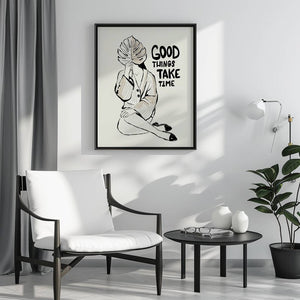 Good Things Take Time Plakat - 21 x 29.7 cm - Nellastore