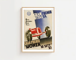 Gran Premio Monza Plakat - 21 x 29.7 cm (A4) - Nellastore