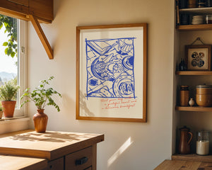 Grateful Breakfast Plakat - 21 x 29.7 cm - Nellastore