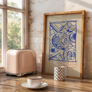 Grateful Breakfast Plakat - 21 x 29.7 cm - Nellastore
