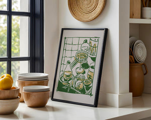 Green Bar Still Life Plakat - 21 x 29.7 cm - Nellastore