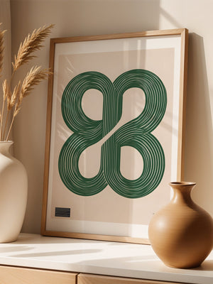 Green Loop Quartet Plakat - 21 x 29.7 cm (A4) - Nellastore