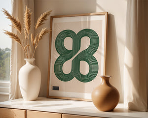 Green Loop Quartet Plakat - 21 x 29.7 cm (A4) - Nellastore