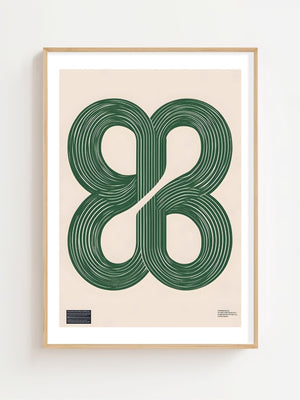 Green Loop Quartet Plakat - 21 x 29.7 cm (A4) - Nellastore