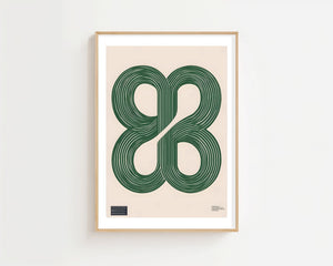 Green Loop Quartet Plakat - 21 x 29.7 cm (A4) - Nellastore