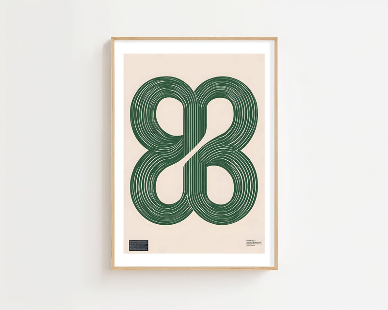 Green Loop Quartet Plakat - 21 x 29.7 cm (A4) - Nellastore
