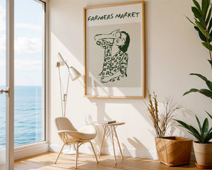 Green Market Portrait Plakat - 21 x 29.7 cm - Nellastore