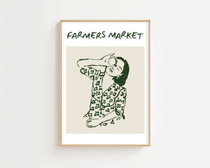 Green Market Portrait Plakat - 21 x 29.7 cm - Nellastore