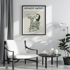 Green Market Portrait Plakat - 21 x 29.7 cm - Nellastore