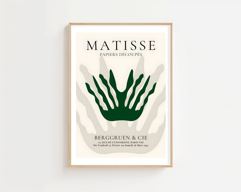 Green Palm Cutout Plakat - 21 x 29.7 cm (A4) - Nellastore