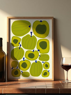 Green Plum Market Plakat - 21 x 29.7 cm - Nellastore