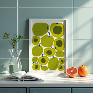Green Plum Market Plakat - 21 x 29.7 cm - Nellastore
