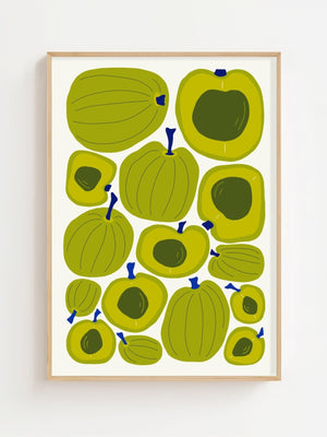 Green Plum Market Plakat - 21 x 29.7 cm - Nellastore