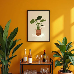 Green Pot Statement Plakat - 21 x 29.7 cm - Nellastore