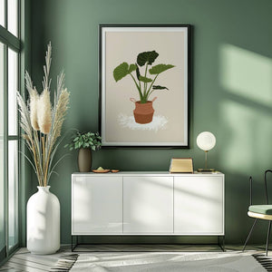 Green Pot Statement Plakat - 21 x 29.7 cm - Nellastore