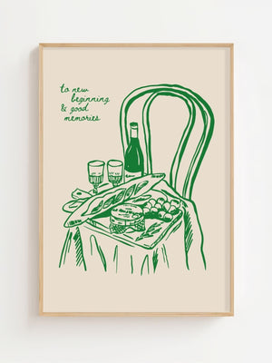 Green Table Moments Plakat - 21 x 29.7 cm - Nellastore