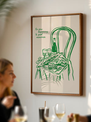 Green Table Moments Plakat - 21 x 29.7 cm - Nellastore