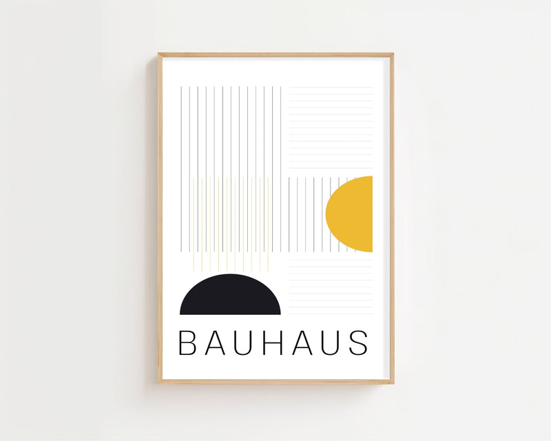 Grid & Semicircle Plakat - 21 x 29.7 cm - Nellastore