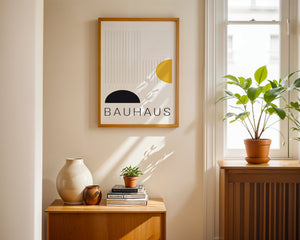 Grid & Semicircle Plakat - 21 x 29.7 cm - Nellastore
