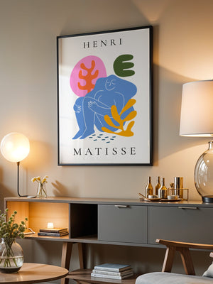 Henri Blue Repose Matisse Plakat - 21 x 29.7 cm - Nellastore