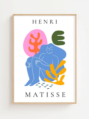 Henri Blue Repose Matisse Plakat - 21 x 29.7 cm - Nellastore