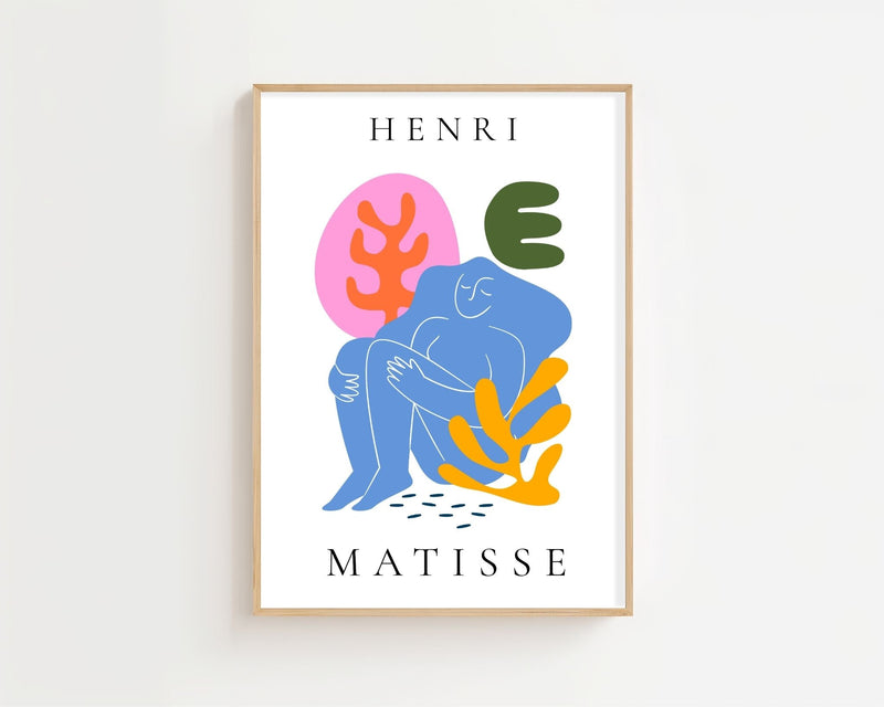 Henri Blue Repose Matisse Plakat - 21 x 29.7 cm - Nellastore