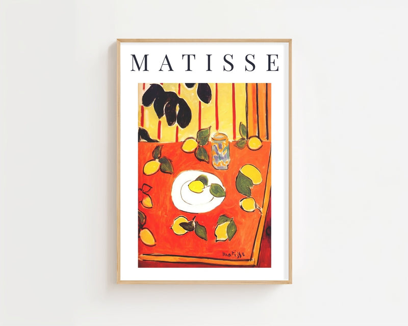 Henri Matisse - Black Philodendron and Lemons Plakat - 21 x 29.7 cm (A4) - Nellastore