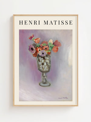 Henri Matisse - Bouquet of Anemones Plakat - 21 x 29.7 cm (A4) - Nellastore