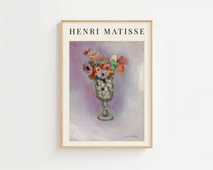 Henri Matisse - Bouquet of Anemones Plakat - 21 x 29.7 cm (A4) - Nellastore