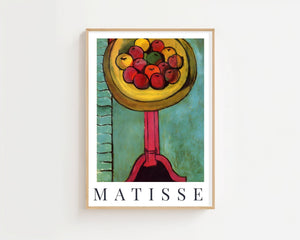 Henri Matisse - Bowl of Apples on a Table Plakat - 21 x 29.7 cm (A4) - Nellastore