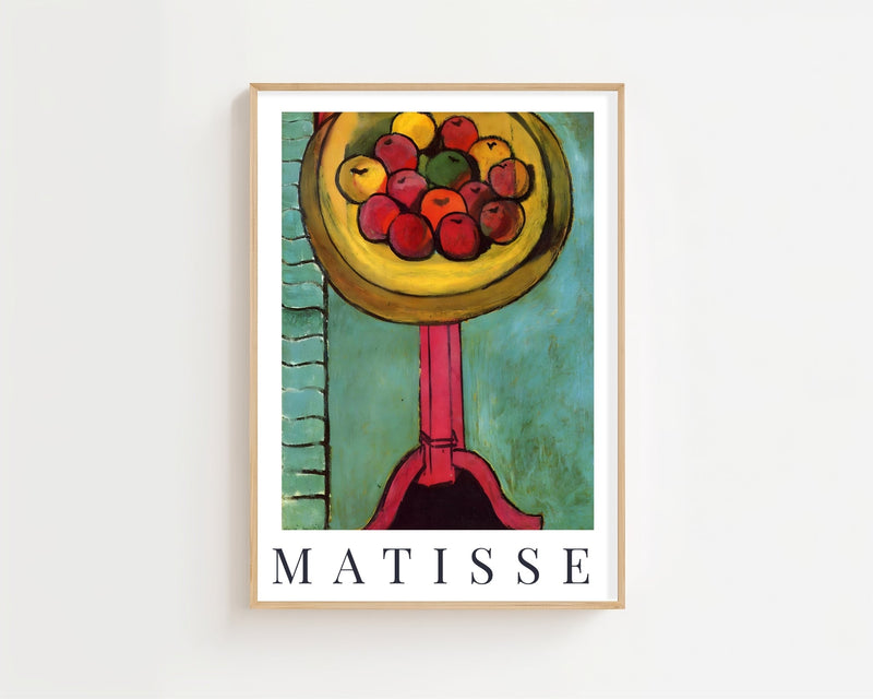 Henri Matisse - Bowl of Apples on a Table Plakat - 21 x 29.7 cm (A4) - Nellastore