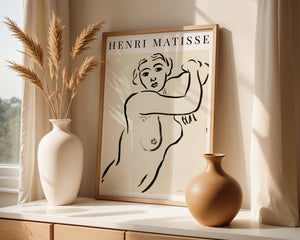 Henri Matisse - Femme Debout Avec Les Bras Croisés Plakat - 21 x 29.7 cm (A4) - Nellastore