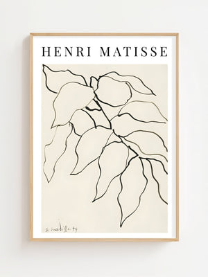 Henri Matisse - Feuillage Plakat - 21 x 29.7 cm (A4) - Nellastore