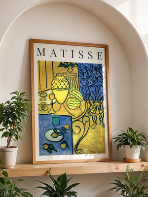 Henri Matisse - Interior in Yellow Plakat - 21 x 29.7 cm (A4) - Nellastore