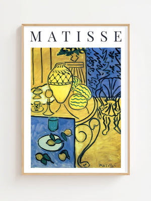 Henri Matisse - Interior in Yellow Plakat - 21 x 29.7 cm (A4) - Nellastore