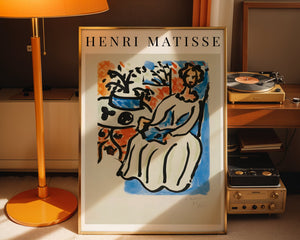 Henri Matisse - Marie - José en Robe Jaune Plakat - 21 x 29.7 cm (A4) - Nellastore