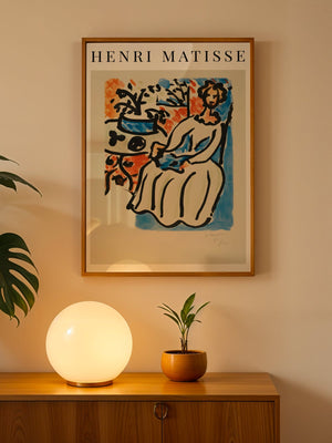 Henri Matisse - Marie - José en Robe Jaune Plakat - 21 x 29.7 cm (A4) - Nellastore
