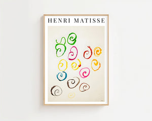 Henri Matisse - Motifs Circulaires Plakat - 21 x 29.7 cm (A4) - Nellastore