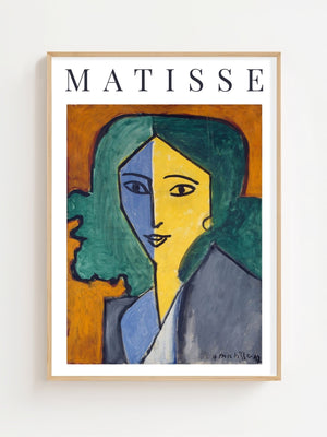 Henri Matisse - Portrait of Lydia Delectorskaya Plakat - 21 x 29.7 cm (A4) - Nellastore