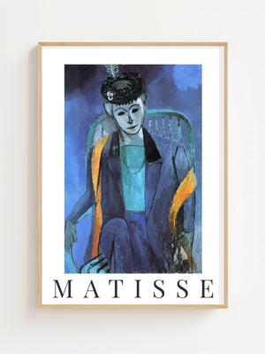 Henri Matisse - Portrait of Mme Matisse Plakat - 21 x 29.7 cm (A4) - Nellastore