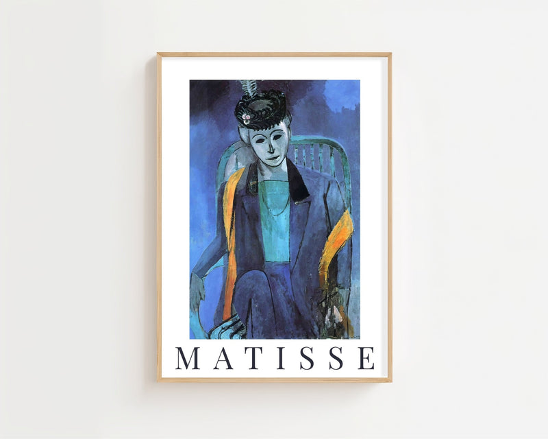 Henri Matisse - Portrait of Mme Matisse Plakat - 21 x 29.7 cm (A4) - Nellastore