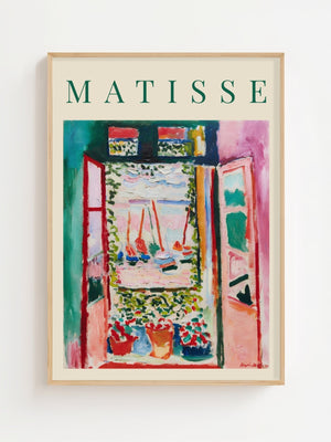 Henri Matisse - The Open Window, Collioure Plakat - 21 x 29.7 cm (A4) - Nellastore