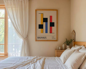 Hexagon Grid Bauhaus Plakat - 21 x 29.7 cm - Nellastore