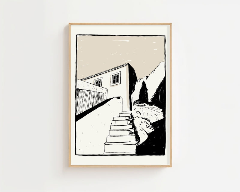 Hillside Steps Plakat - 21 x 29.7 cm - Nellastore
